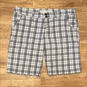 Hollister Y2K low rise Plaid Shorts in Blue and White